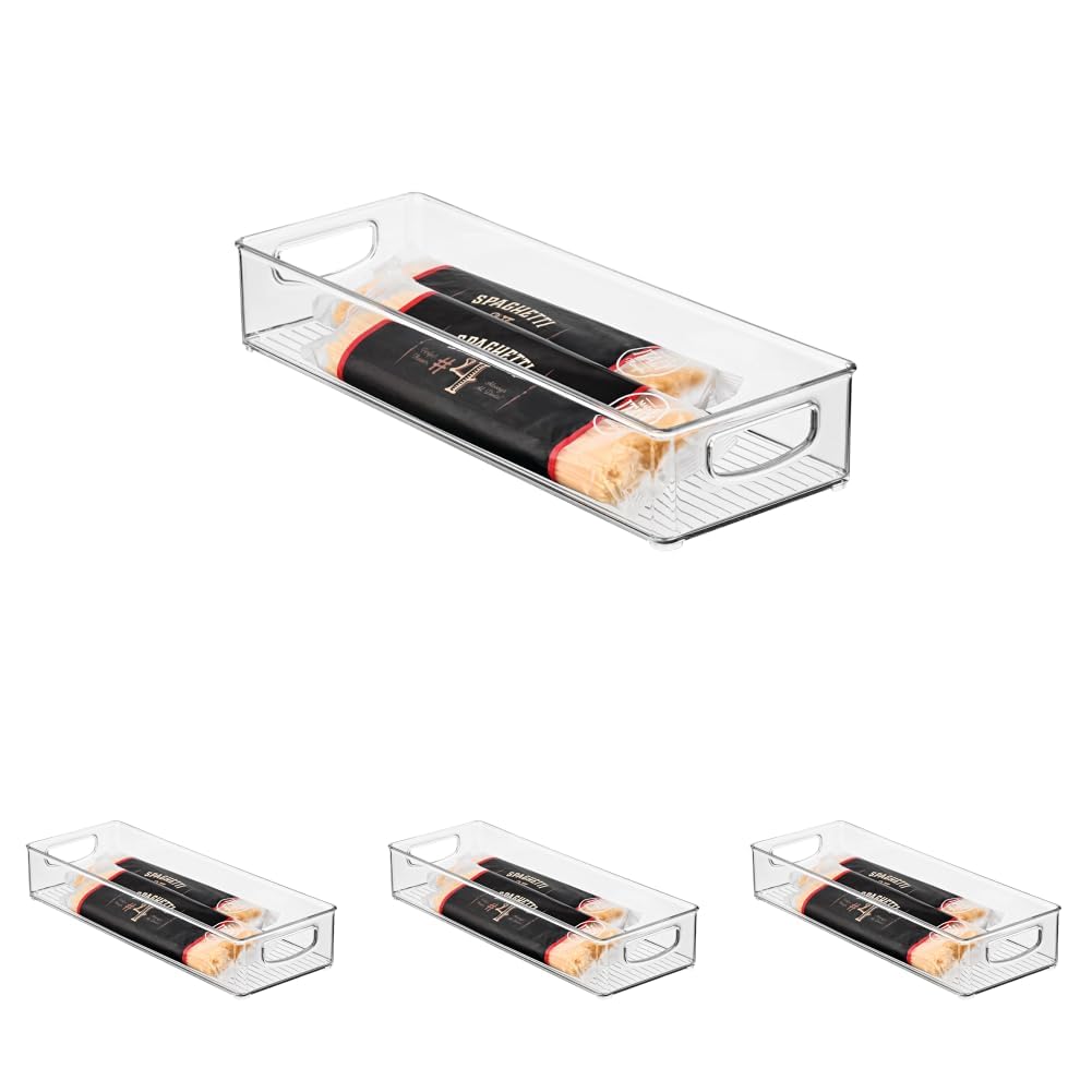 iDesign Slim Extra Long Clear Storage Bin