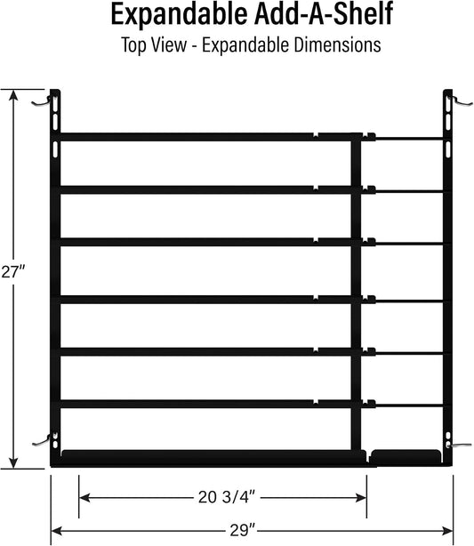 Cold Vault Expandable Add-A-Shelf – Cooler Drink Organizer, 4-Pack