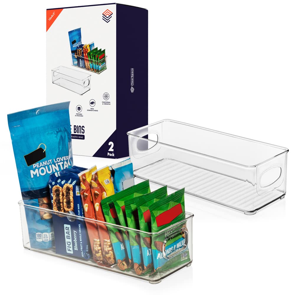ClearSpace Plastic Pantry Organization and Food Storage Bin, 8 Pack
