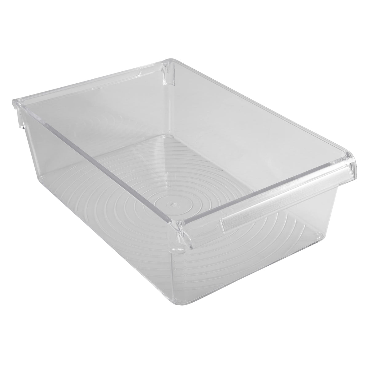 Kitchen Details 2 Pack Medium Refrigerator Storage Bin | Fridge & Freezer | Kitchen Organization | Stainless Steel Handle | Countertop | Cabinets | Pantry | Clear