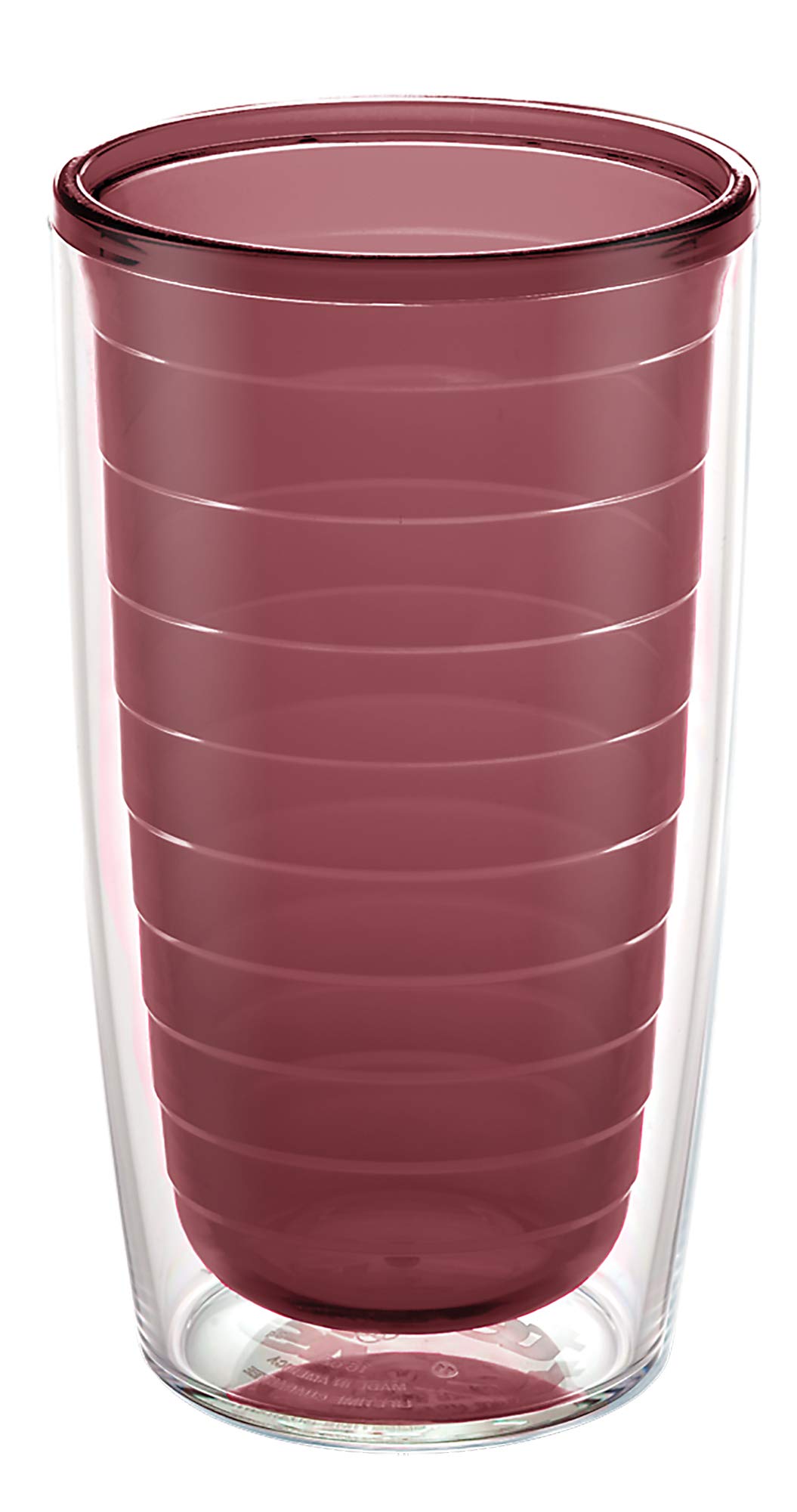 Tervis Clear & Colorful Tabletop Made in USA Double Walled Insulated Tumbler Travel Cup Keeps Drinks Cold & Hot, 16oz Mug, Clear