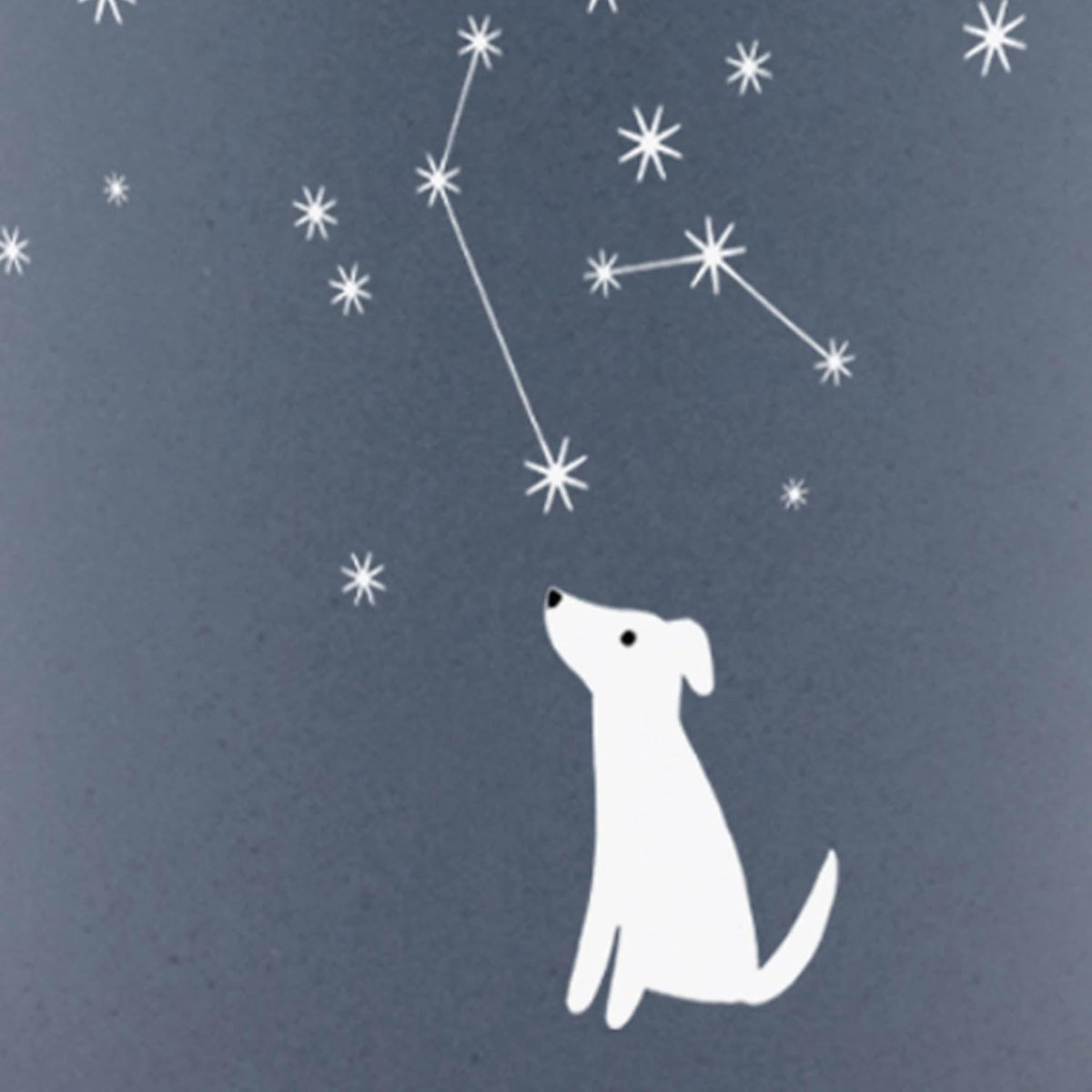 Fringe Studio Celestial Dog Stoneware Mug, 12 fl oz, Navy, 429017