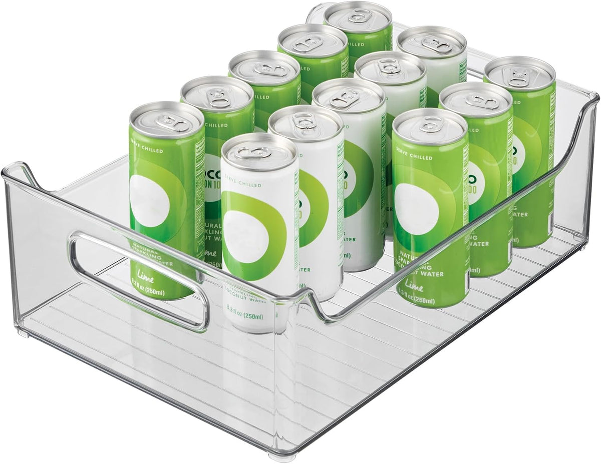 iDesign Stackable Storage Bin with Handles, Clear