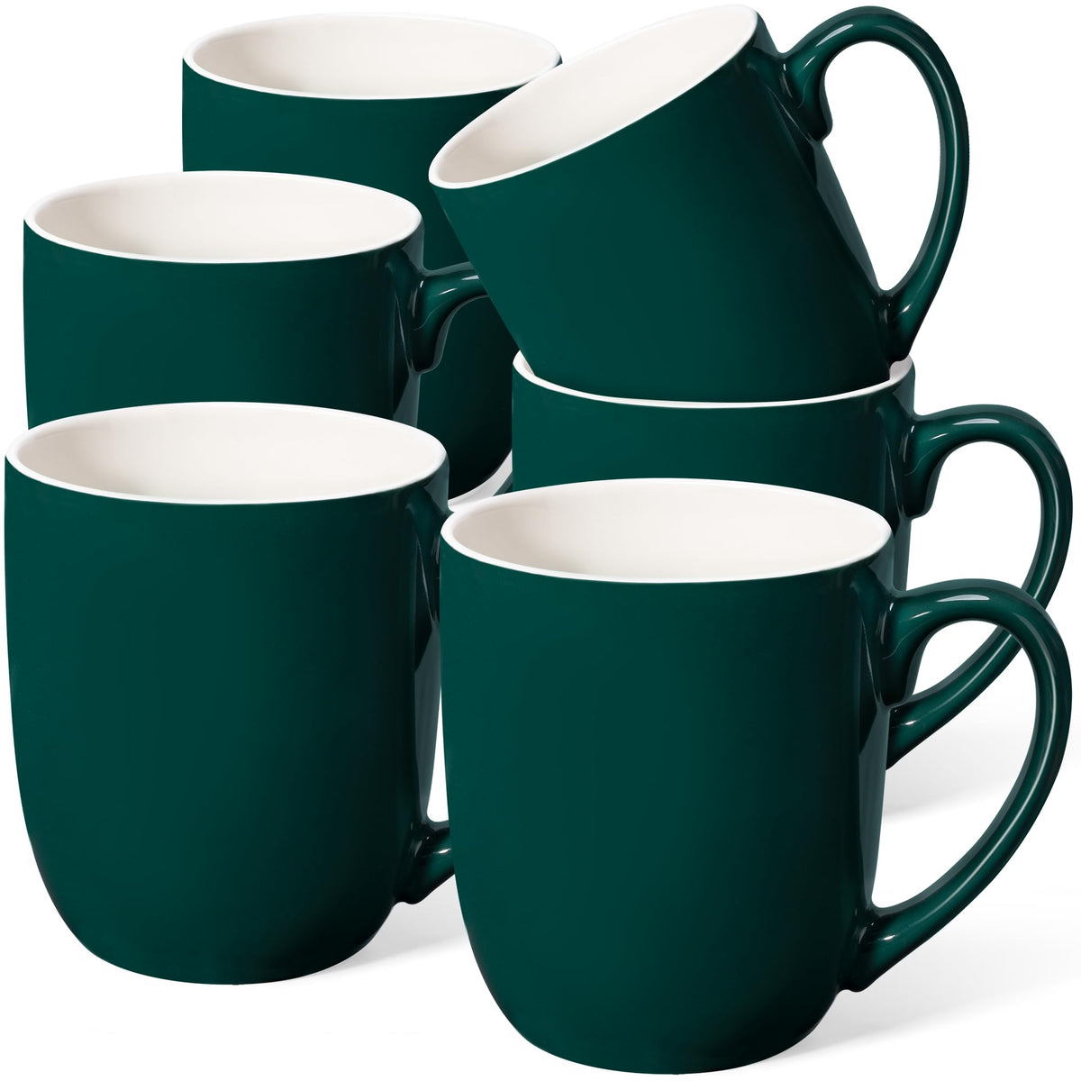 Large Ceramic Coffee Mug 16oz(475ml) Tea Cups Idea Gifts 1 Pack White