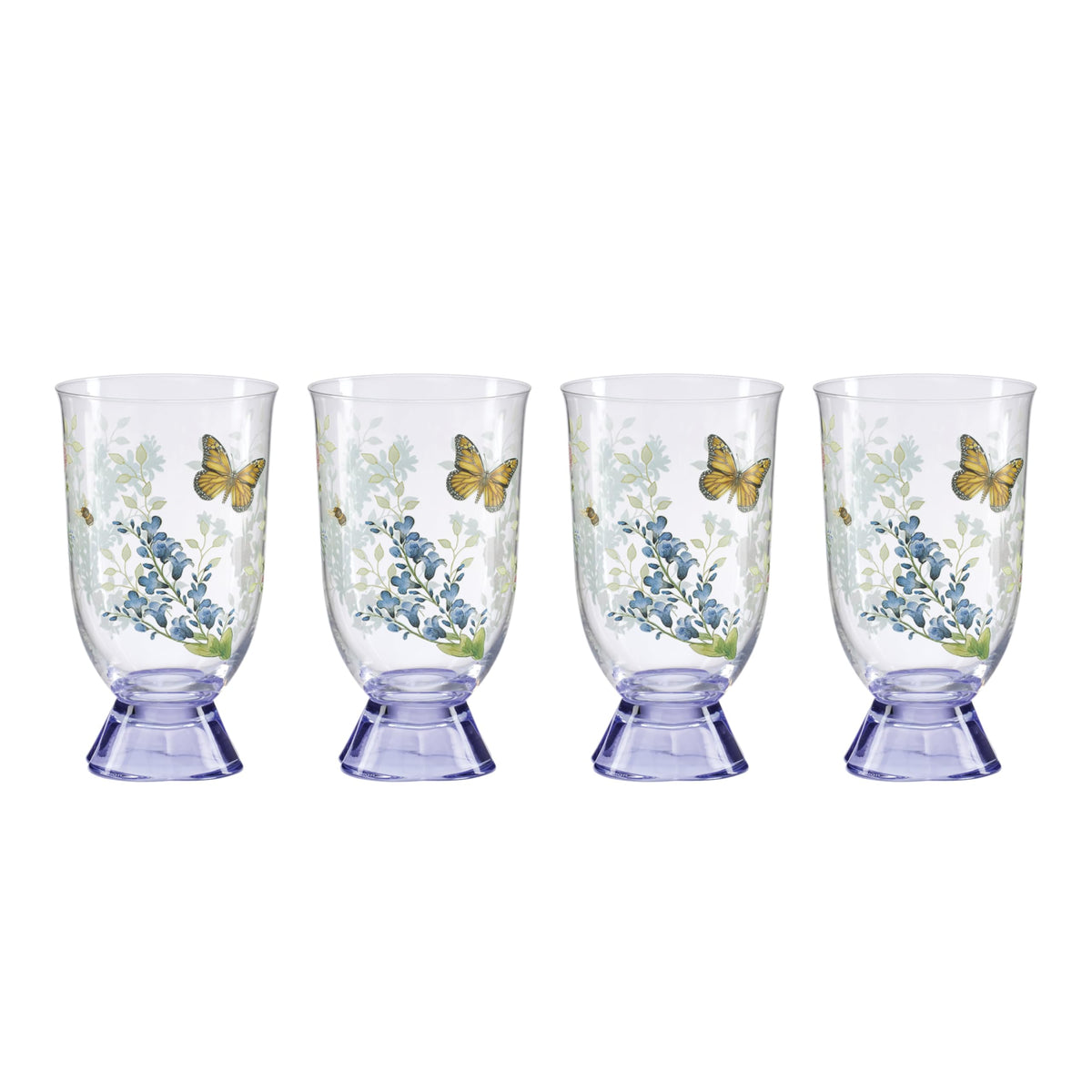Lenox Butterfly Meadow Herbs Porcelain Mug Set for 4, 12oz