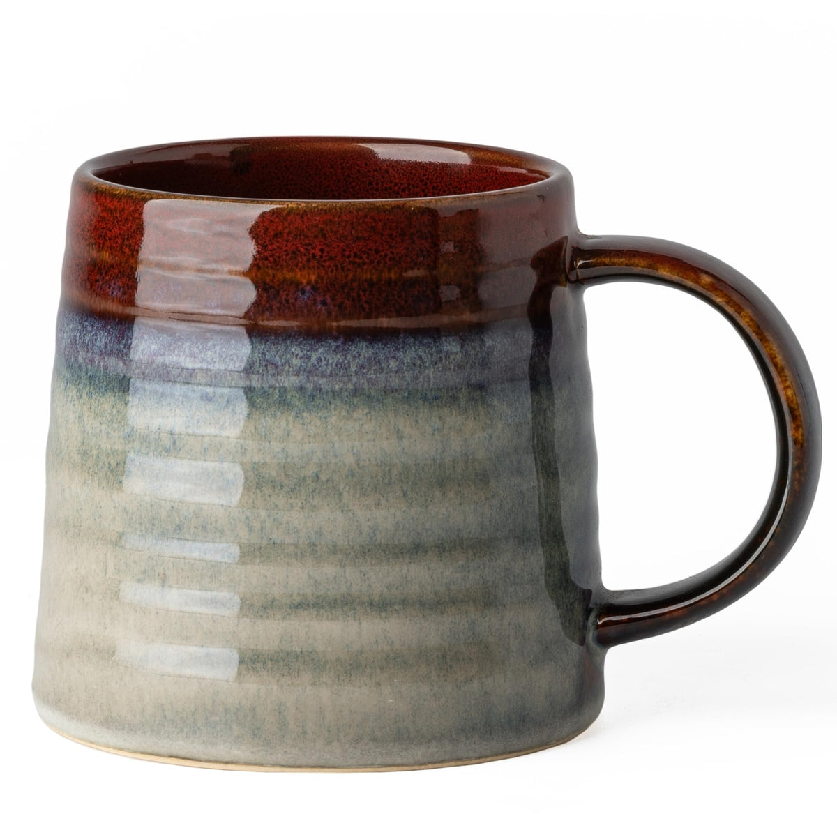 15.5oz Large Heavyweight Ceramic Mug, Reactive (Light Green)