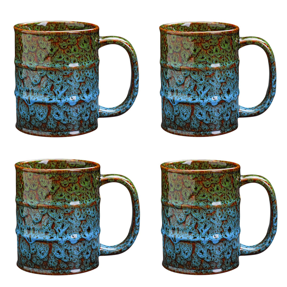Coffee Mug,20 Oz Coffee Cups Ceramic Tea Cup Large Coffee Mug for Office and Home - Dishwasher and Microwave Safe Novelty Coffee Mug(4,Multicolour-4pcs)