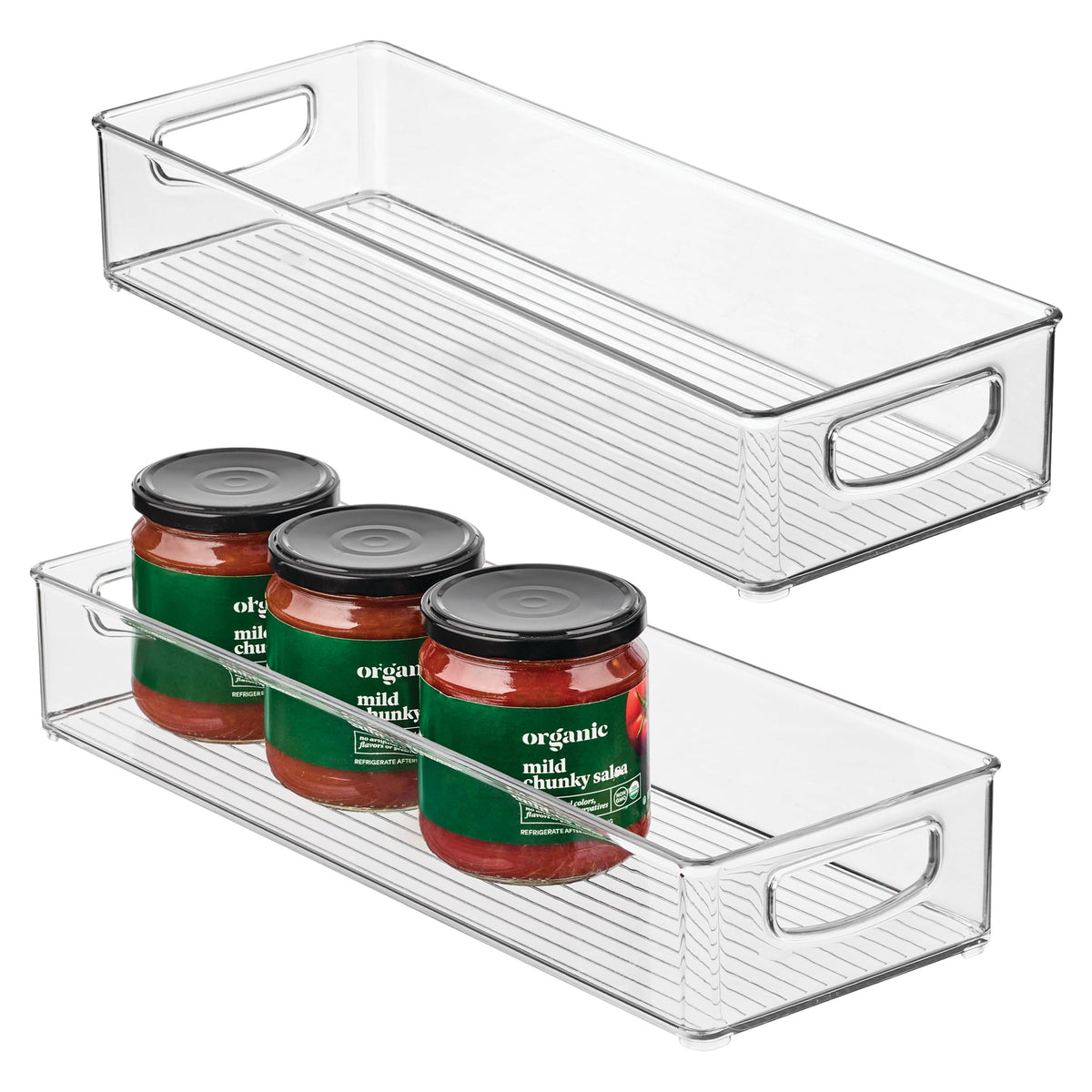 iDesign Slim Extra Long Clear Storage Bin