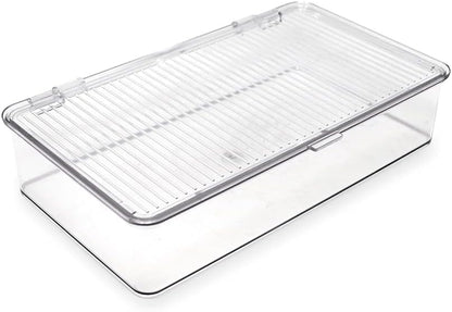 Isaac Jacobs Small Stackable Organizer Bin (10.75” x 6.5” x 2.4”)