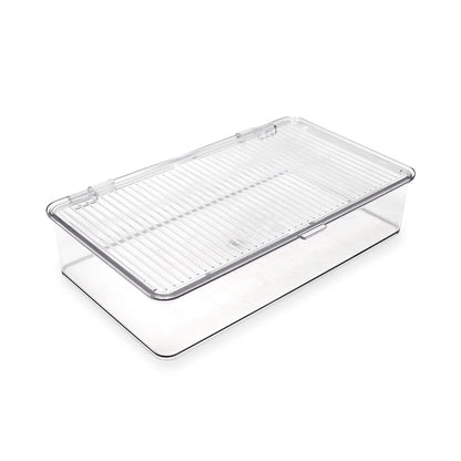 Isaac Jacobs Small Stackable Organizer Bin (10.75” x 6.5” x 2.4”)