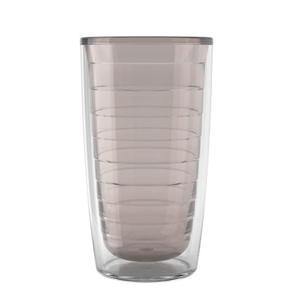 Tervis Clear & Colorful Tabletop Made in USA Double Walled Insulated Tumbler Travel Cup Keeps Drinks Cold & Hot, 16oz Mug, Clear