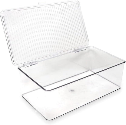 Isaac Jacobs Medium Stackable Organizer Bin (10.75”x6.5”x3.7”)