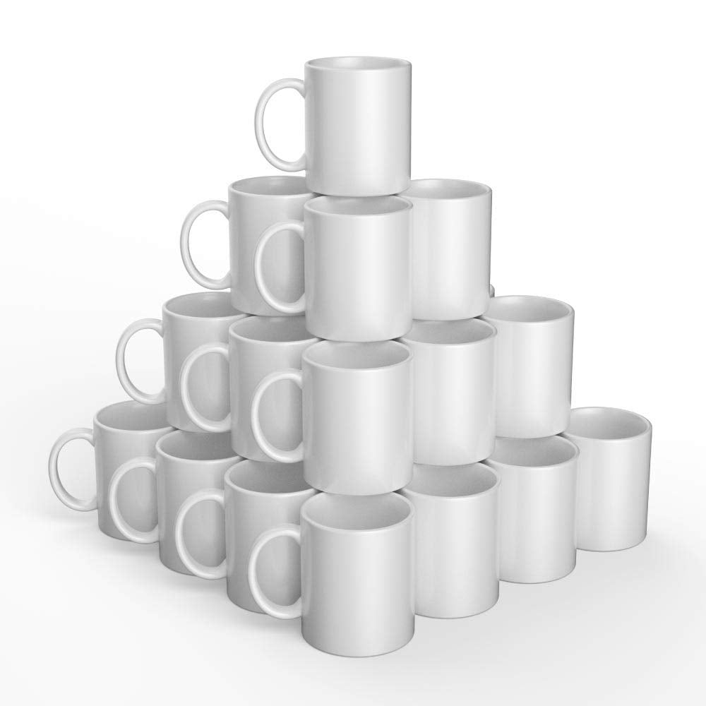 Cricut Beveled Blank Mug to Decorate, White (6 count)