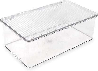 Isaac Jacobs Medium Stackable Organizer Bin (10.75”x6.5”x3.7”)