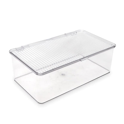 Isaac Jacobs Medium Stackable Organizer Bin (10.75”x6.5”x3.7”)