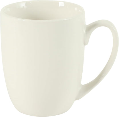Gibson Home Great Essentials 16 Ounce Porcelain Coffee Mugs - Set of 6 - Cups for Latte, Hot Tea, Cappuccino, Mocha, Espresso, Cocoa