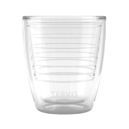 Tervis Clear & Colorful Tabletop Made in USA Double Walled Insulated Tumbler Travel Cup Keeps Drinks Cold & Hot, 16oz Mug, Clear