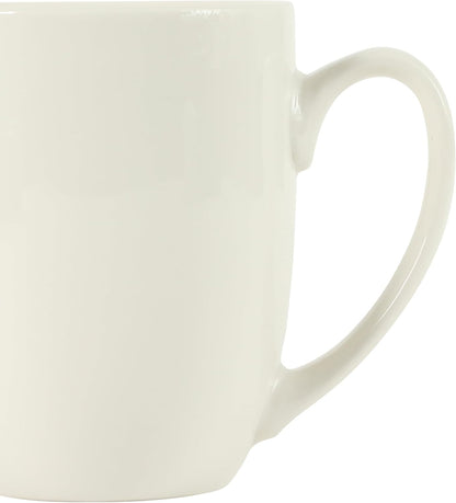 Gibson Home Great Essentials 16 Ounce Porcelain Coffee Mugs - Set of 6 - Cups for Latte, Hot Tea, Cappuccino, Mocha, Espresso, Cocoa