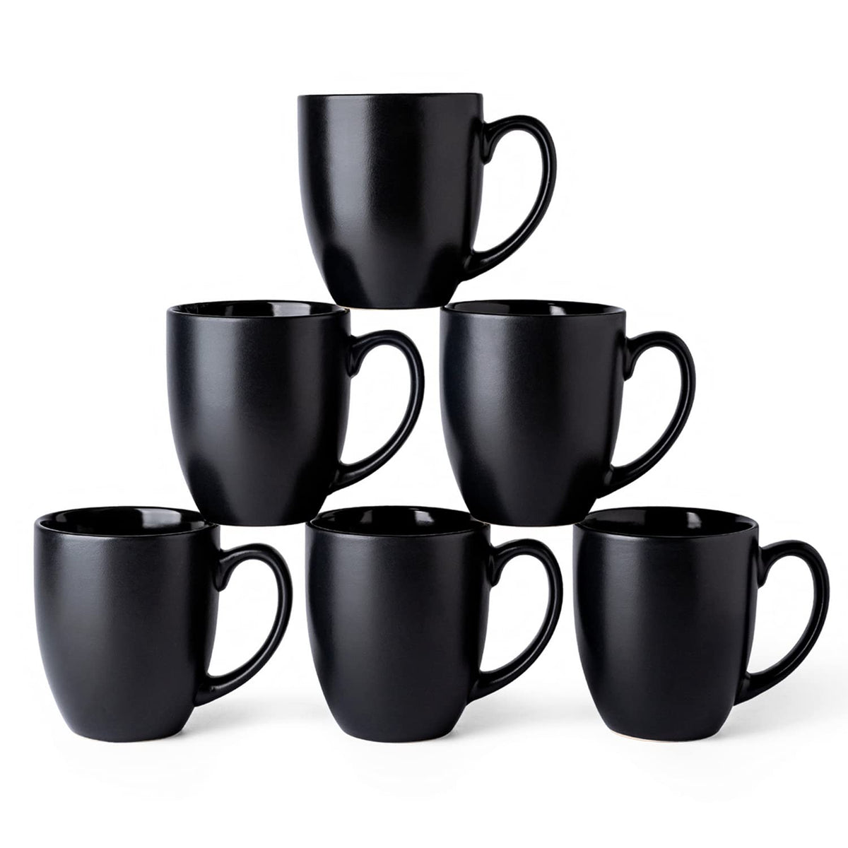 AmorArc 16 oz Coffee Mugs Set of 6, Large Ceramic Coffee Cups Set