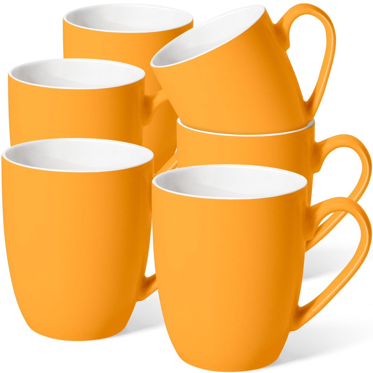 Large Ceramic Coffee Mugs Set of 4 16oz(475ml) Tea Cups Idea Gifts White