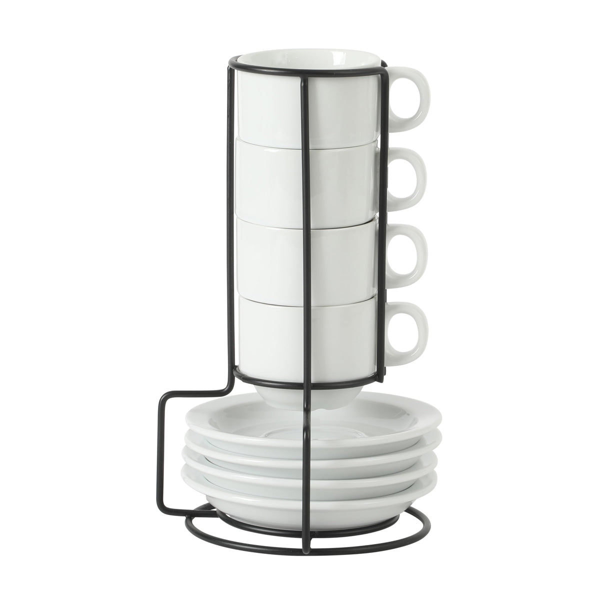 Gibson Home Great Essentials 16 Ounce Porcelain Coffee Mugs - Set of 6 - Cups for Latte, Hot Tea, Cappuccino, Mocha, Espresso, Cocoa