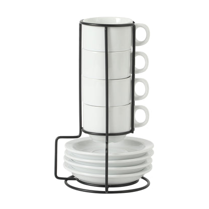 Gibson Home Great Essentials 16 Ounce Porcelain Coffee Mugs - Set of 6 - Cups for Latte, Hot Tea, Cappuccino, Mocha, Espresso, Cocoa