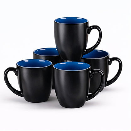 GBhome 16 oz Coffee Mugs Set of 6, Ceramic Coffee Cups- Multi-Color