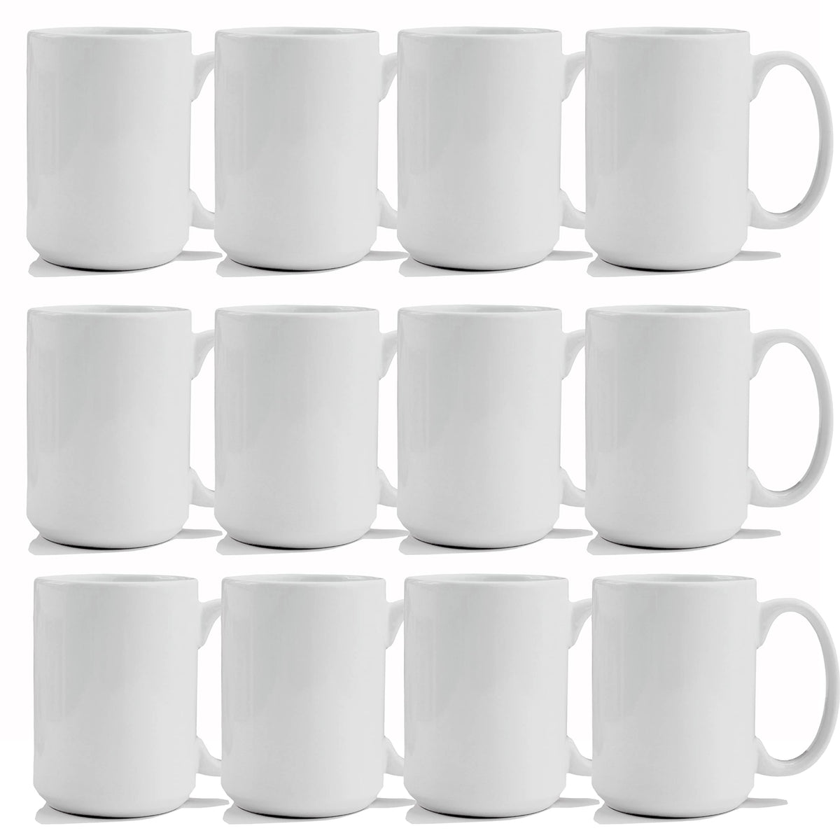 TANGLONG Sublimation Mugs Blank, Tazas Para Sublimacion, 11 oz Set of 12