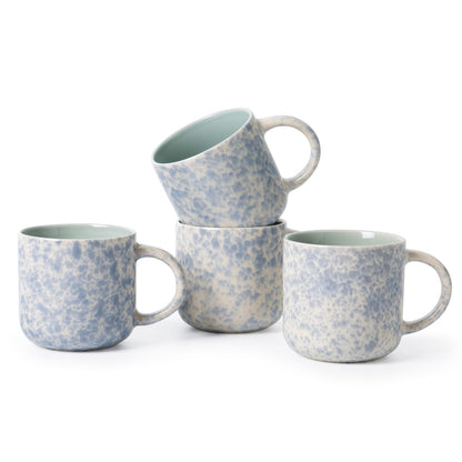 MONITO 12OZ Coffee Mugs Set of 4,Modern Ceramic Coffee Mugs Set with handle