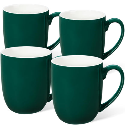 Large Ceramic Coffee Mugs Set of 4 16oz(475ml) Tea Cups Idea Gifts White
