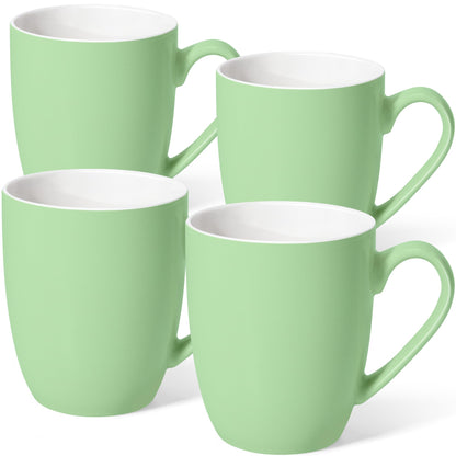 Large Ceramic Coffee Mugs Set of 4 16oz(475ml) Tea Cups Idea Gifts White