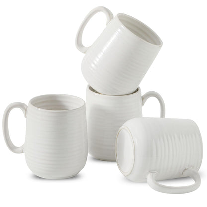HASENSE Coffee Mugs, Reactive Glaze Coffee Cup Set of 6