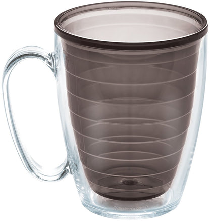 Tervis Clear & Colorful Tabletop Made in USA Double Walled Insulated Tumbler Travel Cup Keeps Drinks Cold & Hot, 16oz Mug, Clear