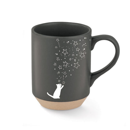 Fringe Studio Celestial Dog Stoneware Mug, 12 fl oz, Navy, 429017