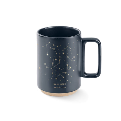 Fringe Studio Celestial Dog Stoneware Mug, 12 fl oz, Navy, 429017