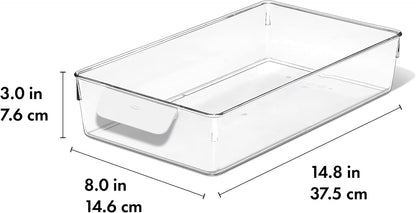 OXO Good Grips Fridge Organization Bin, 8 x 14-Inch