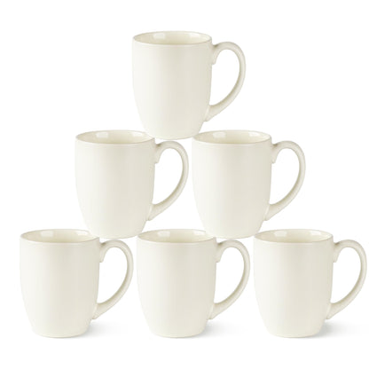 AmorArc 12oz Coffee Mugs Set of 12, Ceramic Coffee Cups Set-Matte Blue
