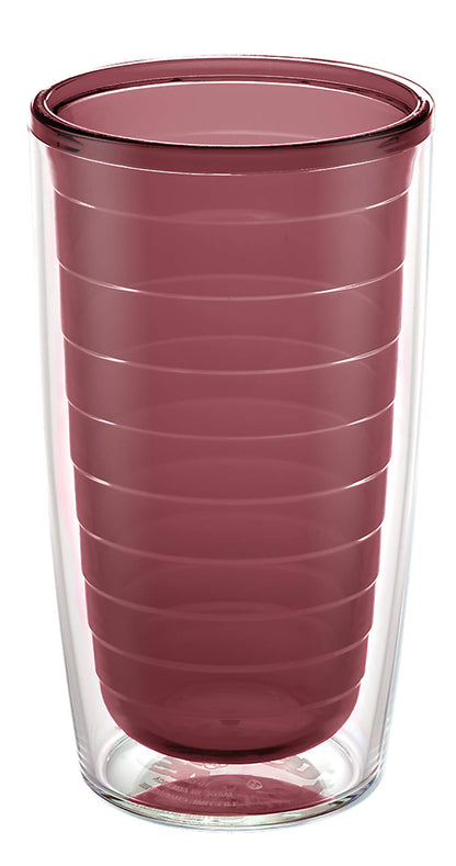 Tervis Clear & Colorful Tabletop Made in USA Double Walled Insulated Tumbler Travel Cup Keeps Drinks Cold & Hot, 16oz Mug, Clear