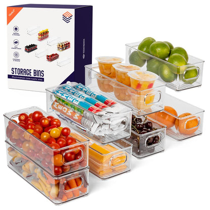 ClearSpace Plastic Pantry Organization and Food Storage Bin, 8 Pack