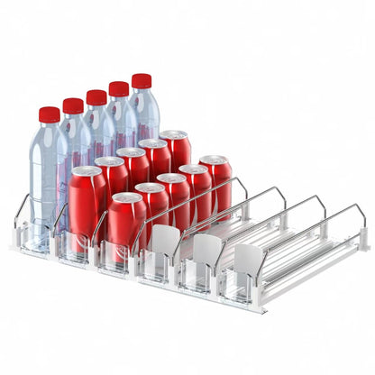 IBORING Drink Organizer for Fridge,Holds up to 25 Cans