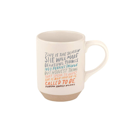 Fringe Studio Celestial Dog Stoneware Mug, 12 fl oz, Navy, 429017