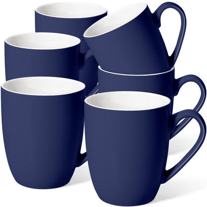 Large Ceramic Coffee Mugs Set of 4 16oz(475ml) Tea Cups Idea Gifts White