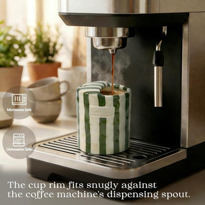 Ceramic Travel Coffee Mug with Straw Hole 12oz, Espresso Cups
