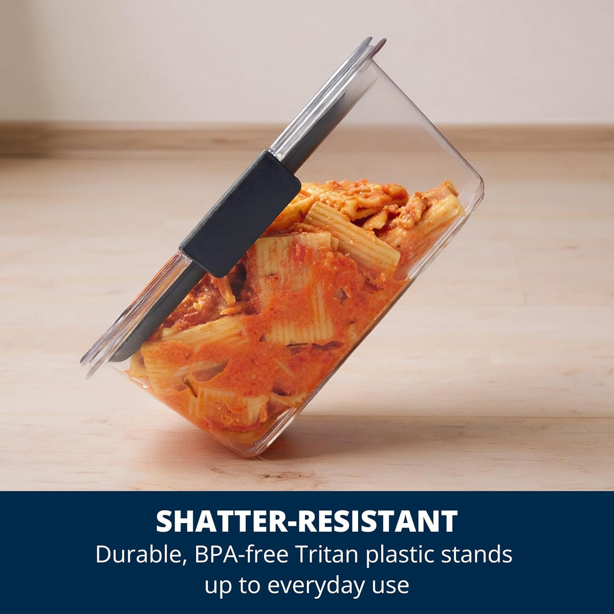 Rubbermaid Brilliance Food Storage Containers, Set of 5 (10 Pieces), BPA-Free, Leak-Proof, Clear