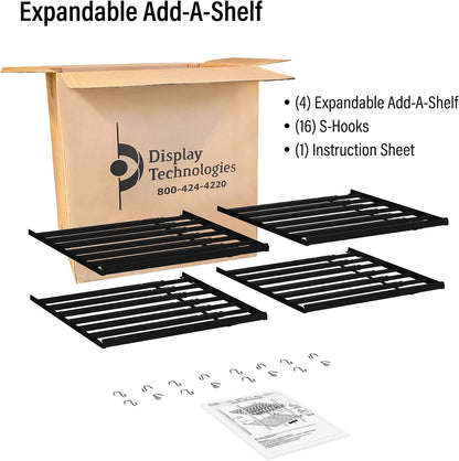 Cold Vault Expandable Add-A-Shelf – Cooler Drink Organizer, 4-Pack