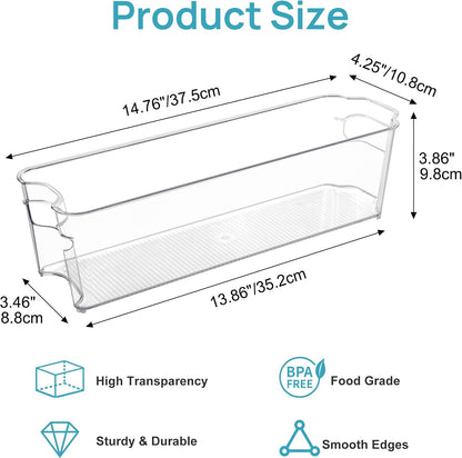 Vtopmart 4Pcs Clear Breastmilk Storage Bags Container in Freezer Fridge