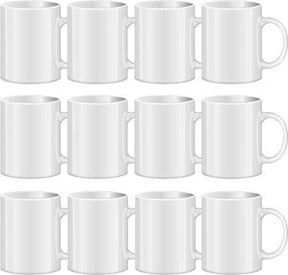 TANGLONG Sublimation Mugs Blank, Tazas Para Sublimacion, 11 oz Set of 12