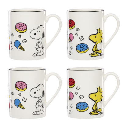 Lenox Chef Snoopy Porcelain Mug Set for 4