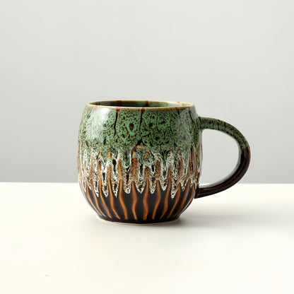 Large Ceramic Coffee Mug - 20oz Big Tea Cup, Green