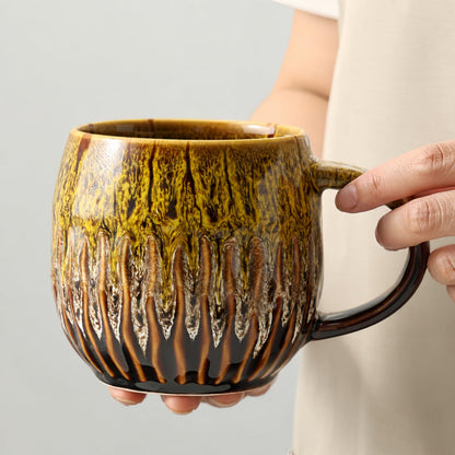 Large Ceramic Coffee Mug - 20oz Big Tea Cup, Green